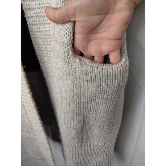 Gap Womens Knit Hooded Vest With Faux Fur Accent Size M - Picture 8 of 8